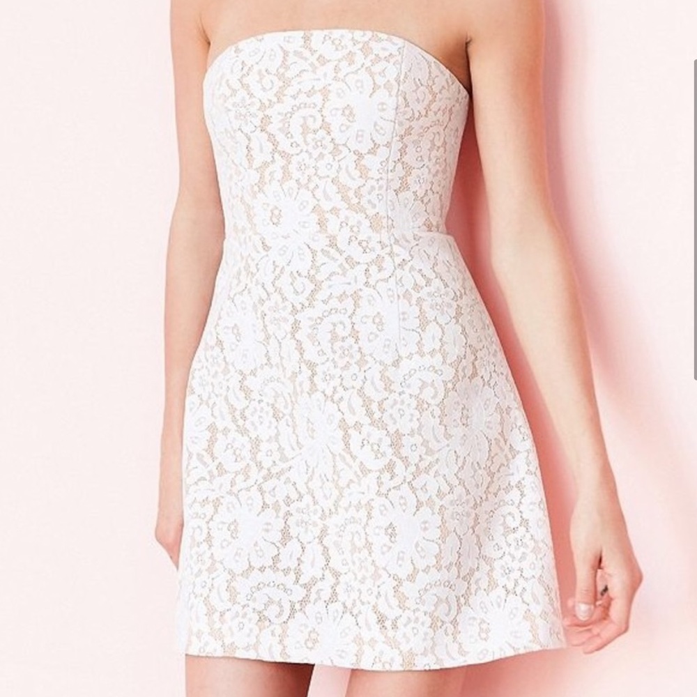 Keepsake Bridal Lace Strapless Dress